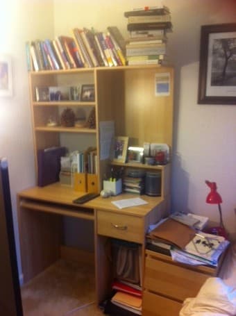 FREE Ikea Mikael Desk with Hutch in Birch 1
