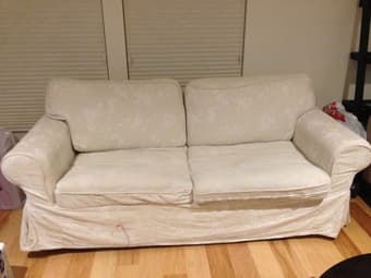 Mint condition IKEA EKTORP Sofa Bed (Full Sz) + EXTRA Brand New Cover 3