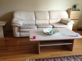 Leather Sofas and Coffee Tables Must Go - $600 (menlo park) 2