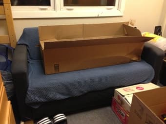 Selling SOLSTA Sofa bed, Ransta dark gray $50 3