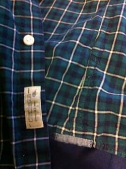 J. Crew forest green plaid button down shirt M 3