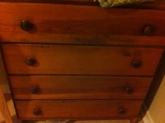 Queen Mattress (set), Lazy boy recliner, Drawer, Bar stool 3