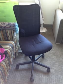 Chair, rugs, box fan, storage box for sale 1
