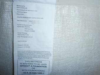 $100- SleepMaster 6" Memory Foam Mattress TwinXL- only 4 months used 3