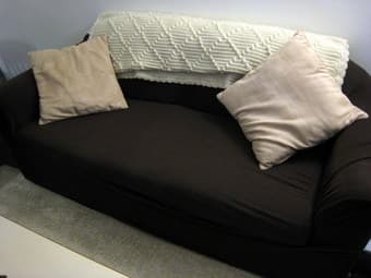 REDUCED! $35 for couch slipcover and throw pillows 1