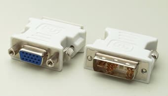 Anybody have a DVI-to-VGA adapter? 1
