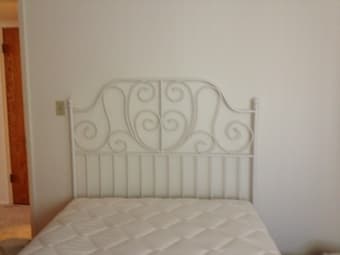 selling IKEA queen bedframe $120 (2 months old) 1