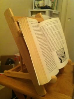Dish drainer $10 book reading stand $10 lamp $5 3