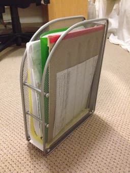 paper filer for office organization -- $5 1
