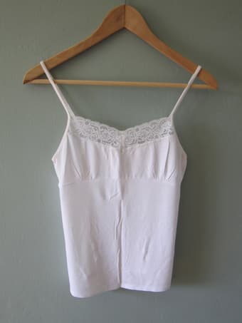 Modal lace trim tank tops women's size XS 2