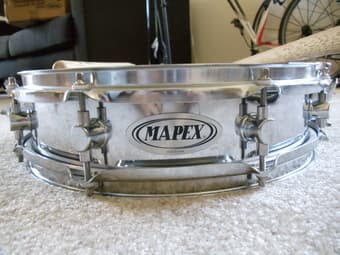 Mapex Steel Piccolo Snare Drum 13X3.5,   $40 2