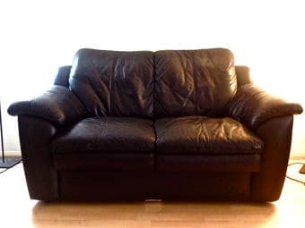 Leather Couch - $200 1