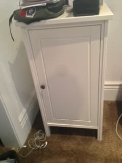 nice white nightstand $30 1