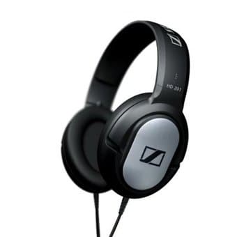 Sennheiser HD201 Lightweight Over-Ear Binaural Bass Driven Headphones 1