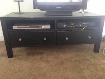 Black TV stand - $60 1