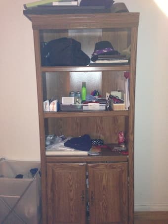 Wooden Armoire/Shelf 1