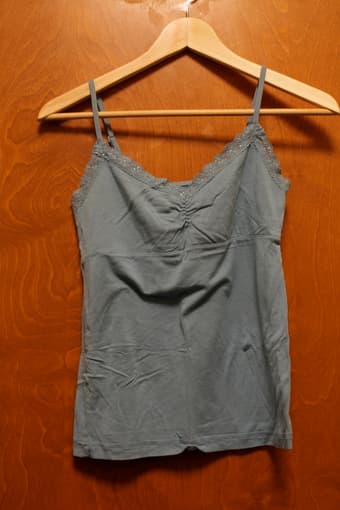 Camisole: Dark Blue, Light Blue, Pearl, $3 2