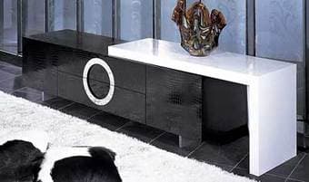 Crocodile finish texture TV stand 1