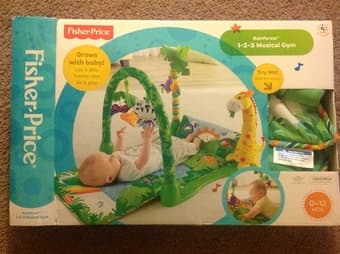 Fisher price rainforest musical Gym, $15 1