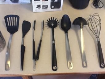 Kitchen utensils with holder 1
