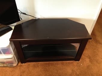 Black TV Stand - GREAT condition $60 OBO 2