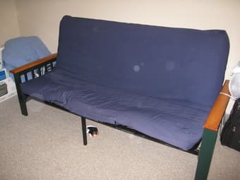 Blue Futon: $30 OBO 2