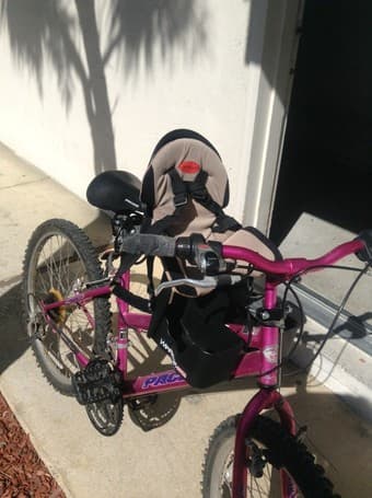 MOVING SALE: bicycle mirror, child carrier on bicycle 3