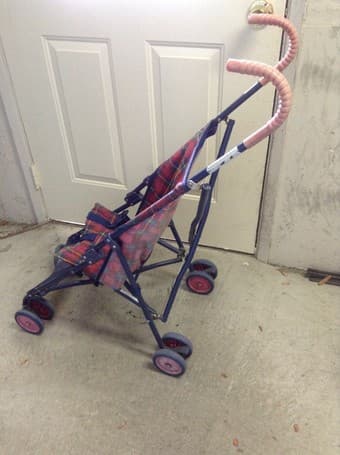 MOVING SALE: basket, stroller, diaper disposal pail 3