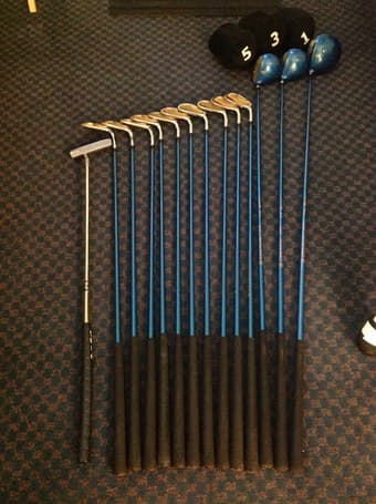 Golf bag and golf clubs 2