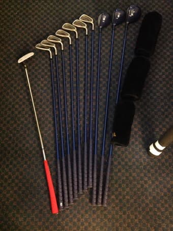 Golf bag and golf clubs 3