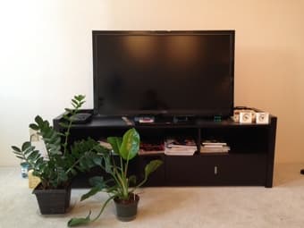 TV / Entertainment console in DARK BROWN for sale for $148 ONLY 2