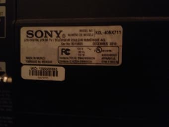 SONY BRAVIA KDL-40NX711 40" 1080p 120 Hz 3D Edge-Lit LED HDTV $450 obo 2