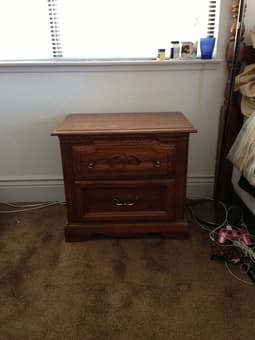 Vintage 3 piece - Vanity, night stand and headboard... $75 for all 2