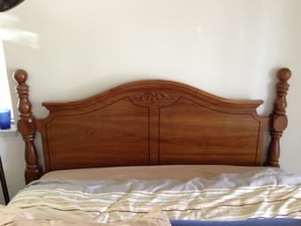 Vintage 3 piece - Vanity, night stand and headboard... $75 for all 3