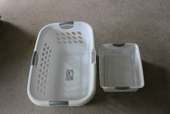 Laundry basket for sale, $3 1