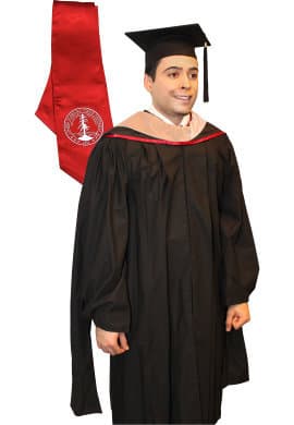 Master's regalia cap & gown 1