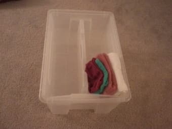 Two-layer plastic storage for $5 2