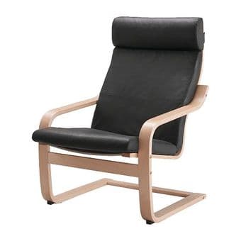 Leather POÄNG Chair - Like New ($95) 1