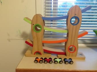 WOODEN TOYS - Age 1-5 years- car racer and balancing toy 1