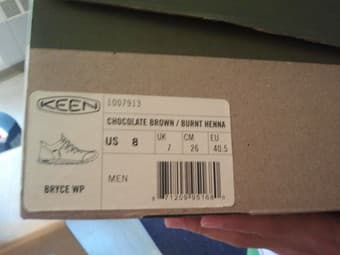 Keen men hiking shoe US-size 8 (used once) - $70 (original $125) 1