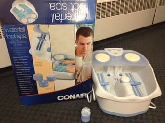 Conair Lighted Waterfall Spa Massage Foot Bath 1