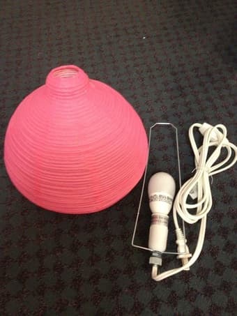 Ikea pink table lamp. 1
