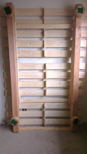 Custom Made Bed Frame + IKEA Slatted Bed Base, Full Size, $20 2