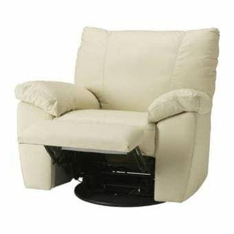 Ikea VRETA leather sofa and arm chair 2