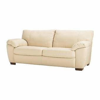 Ikea VRETA leather sofa and arm chair 3
