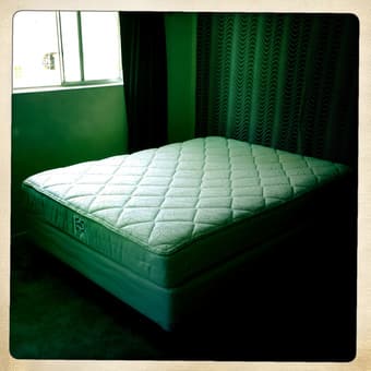Slightly Used Mattress, Box Spring, and Frame - $150 (Menlo Park) 1