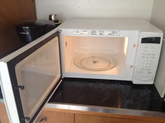 Almost new microwave and coffee maker BOTH $30 2