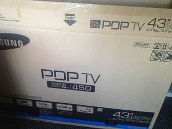 Samsung 43 inch Plasma TV + Apple TV ($430) 1