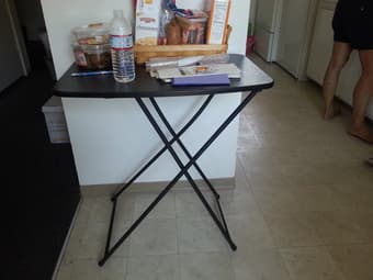 LEATHER CHAIR, TABLES, CLOCKS, DRAWERS, HAIRDRYER 2
