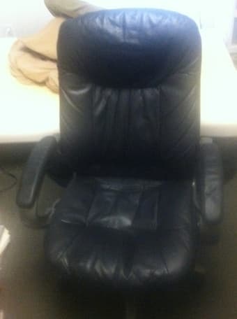 Comfy Leather Office Chair ($20) 1